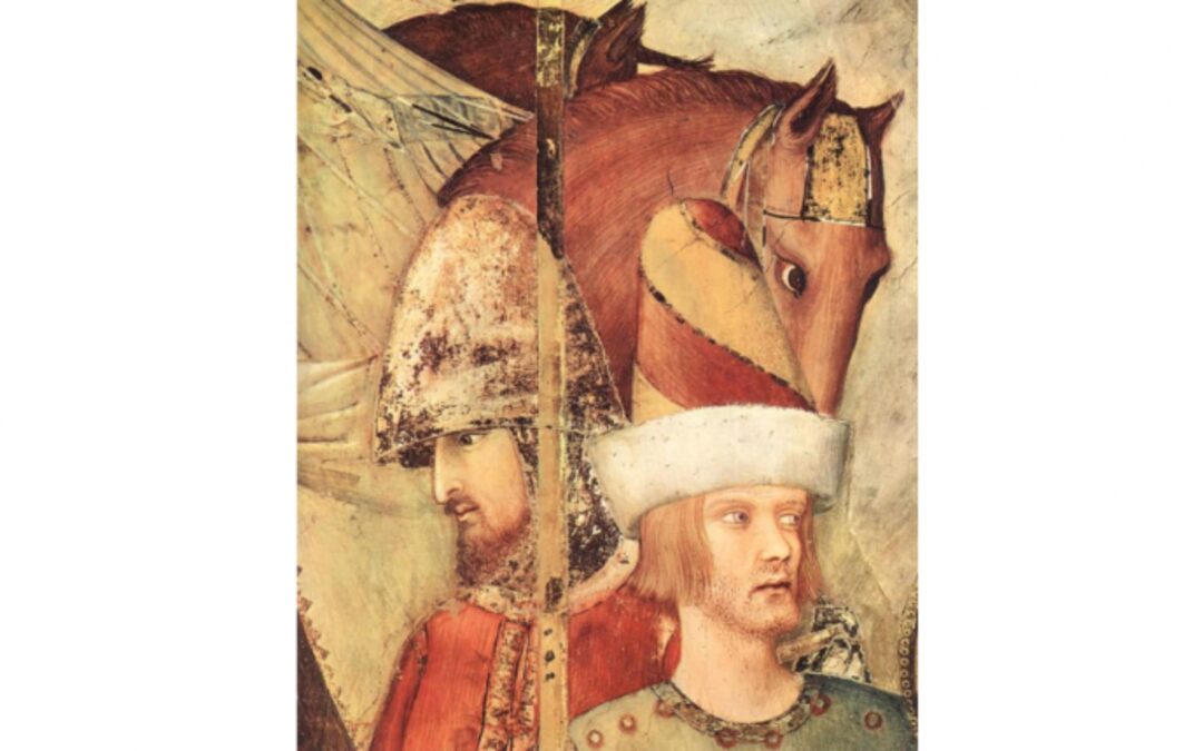 San Martino rinuncia alle armi: denaro e spiritualità nell’affresco di Simone Martini