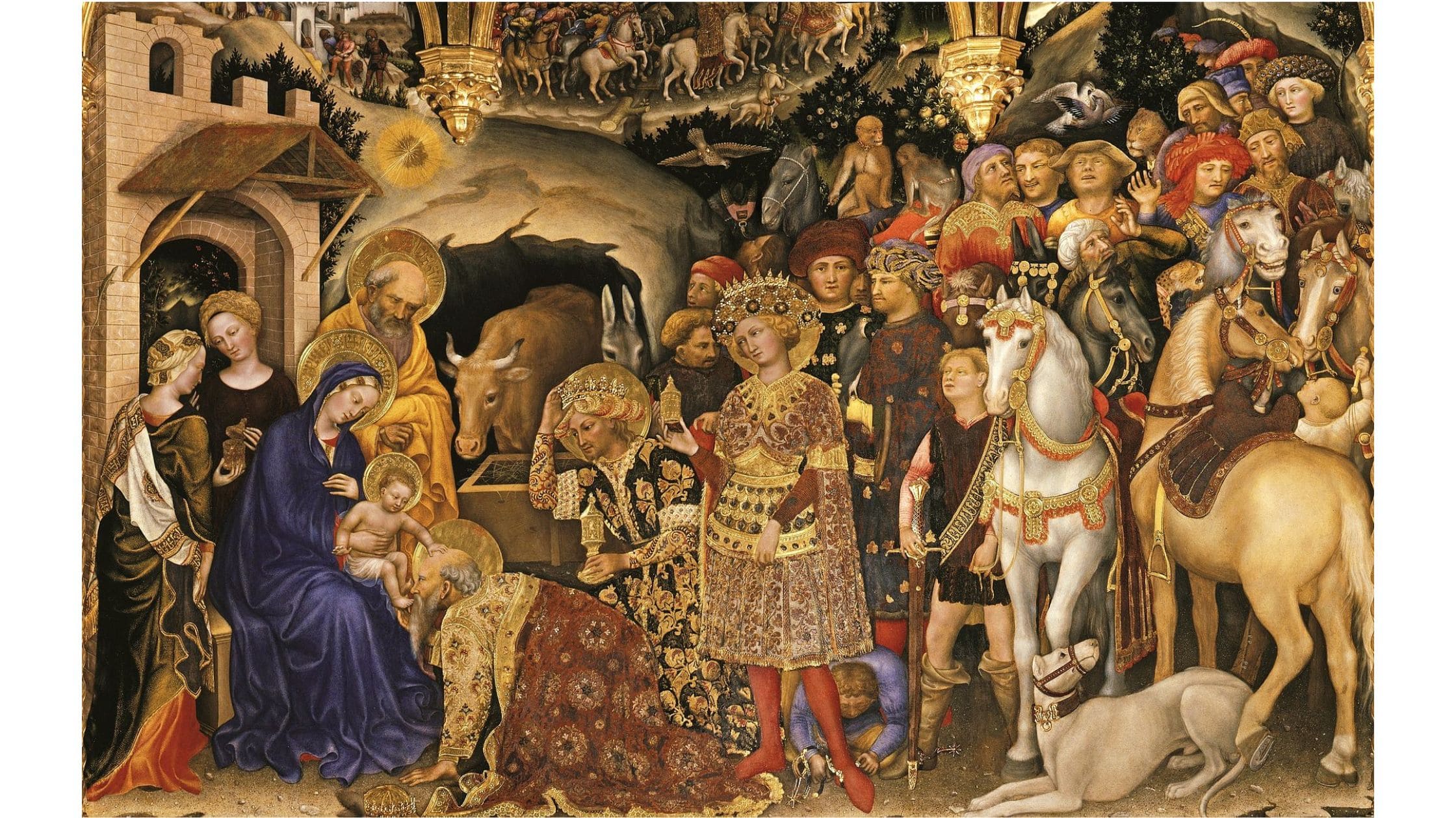Banche rinascimentali e arte - dipinto di Gentile da fabriano