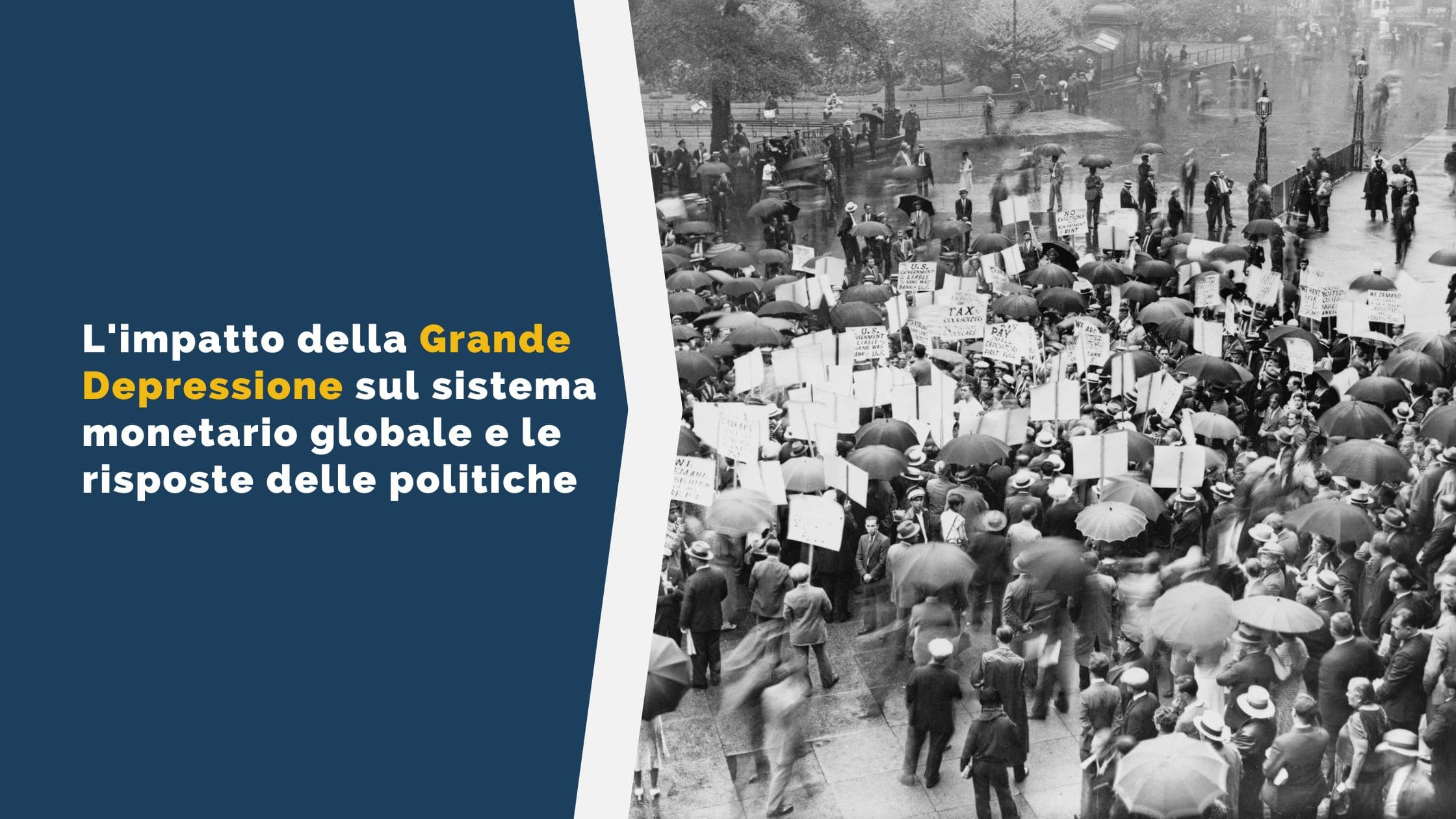 L'impatto della Grande Depressione sul sistema monetario globale